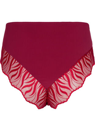 Zizzi Tai slip met borduursel en normale taille, Rhododendron, Packshot image number 1