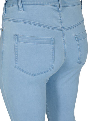 Zizzi Super slim Amy jeans met hoge taille, Ex Lt Blue, Packshot image number 3