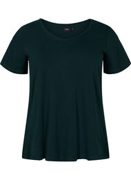 Effen basic T-shirt van katoen, Scarab