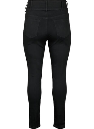 Zizzi Super slanke Bea jeans met extra hoge taille, Black, Packshot image number 1