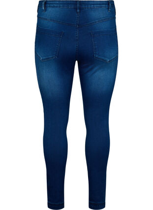 Zizzi Super slim Amy jeans met hoge taille, Blue Denim, Packshot image number 1