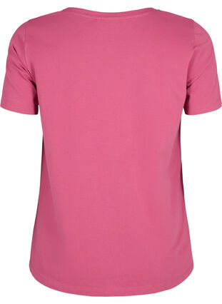 Zizzi Effen basic T-shirt van katoen, Malaga, Packshot image number 1