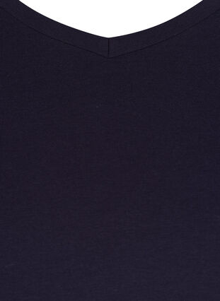 Zizzi Effen basic T-shirt van katoen, Night Sky, Packshot image number 2