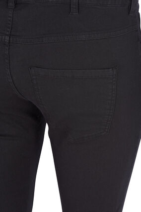 Zizzi super slim fit Amy jeans met hoge taille, Black, Packshot image number 2