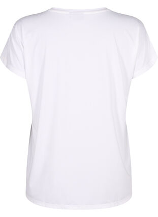 Zizzi Sport T-shirt met korte mouwen, Bright White, Packshot image number 1