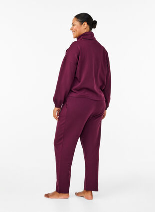 Zizzi Losse broek van modalmix, Fig, Model image number 1