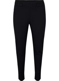 Broek met zakken en sierknopen, Black