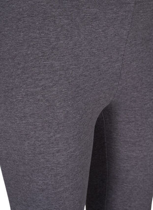 Zizzi Grijs gemêleerde legging, Dark Grey Melange, Packshot image number 2