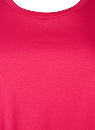 Zizzi Katoenen T-shirtjurk, Bright Rose, Packshot image number 2