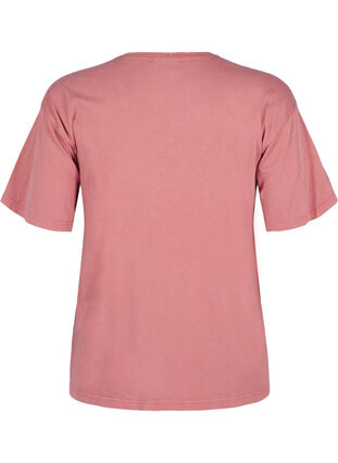 Zizzi T-shirt met parels, Heather Rose Washed, Packshot image number 1