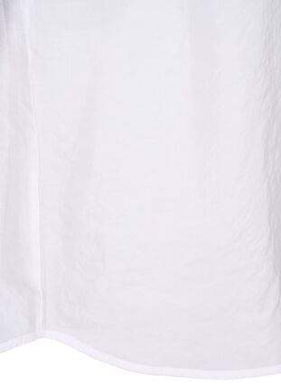 Zizzi Blouse van Tencel™ Modal met geborduurde details, Bright White, Packshot image number 4