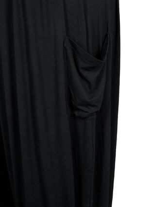 Zizzi Mouwloze jumpsuit met zakken, Black, Packshot image number 3