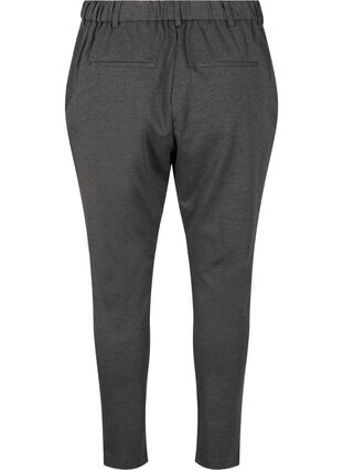 Zizzi Cropped Maddison broek, Dark Grey Melange, Packshot image number 1