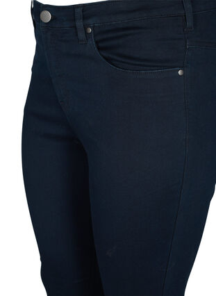 Zizzi Super slim Amy jeans met hoge taille, Unwashed, Packshot image number 2