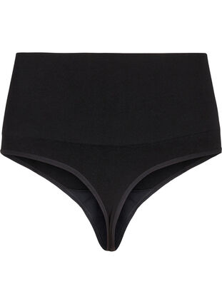 Zizzi Naadloze tanga met een normale taille, Black, Packshot image number 1