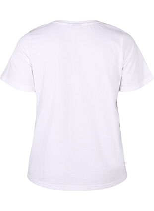 Zizzi FLASH - T-shirt met motief, Bright White Flower, Packshot image number 1