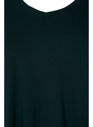 Zizzi Effen basic T-shirt van katoen, Scarab, Packshot image number 2