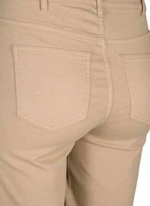 Zizzi Korte spijkerbroek met strakke pasvorm en hoge taille, Nomad, Packshot image number 3