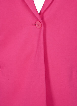 Zizzi Eenvoudige blazer met knoopsluiting, Raspberry Sorbet, Packshot image number 2