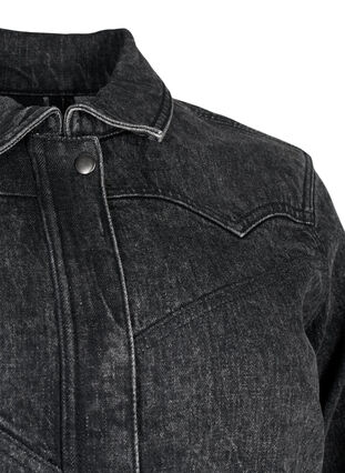 Zizzi Spijkerjasje met verborgen ritssluiting, Dark Grey Denim, Packshot image number 2