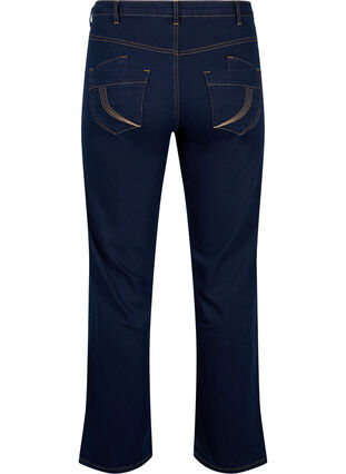 Zizzi Regular fit Gemma jeans met hoge taille, Blue denim, Packshot image number 1