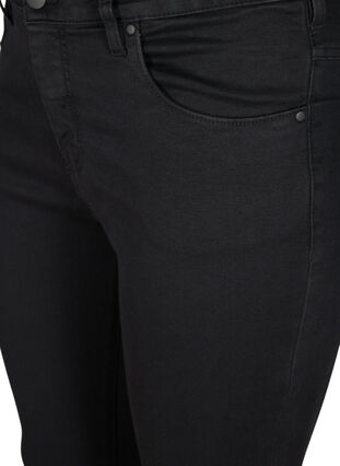 Zizzi Super slim Amy jeans met hoge taille, Black, Packshot image number 2