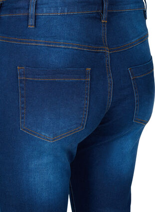 Zizzi Slim fit Emily jeans met normale taille, Blue Denim, Packshot image number 3