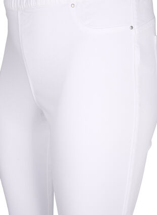 Zizzi Jeggings met hoge taille, White, Packshot image number 2