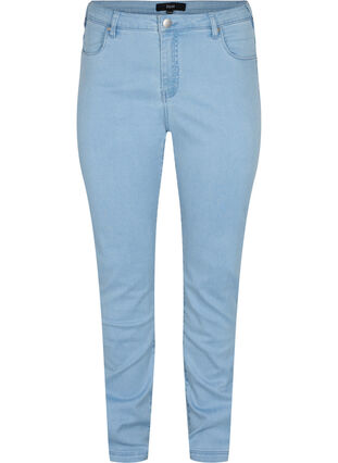 Zizzi Slim fit Emily jeans met normale taille, Ex Lt Blue, Packshot image number 0