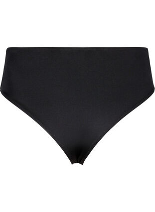 Zizzi Effen bikinibroekje met normale taille, Black, Packshot image number 1