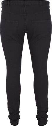 Zizzi super slim fit Amy jeans met hoge taille, Black, Packshot image number 1