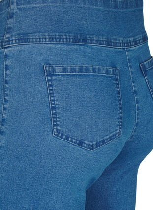 Zizzi Stretchy jeggings met hoge taille, Light Blue, Packshot image number 3