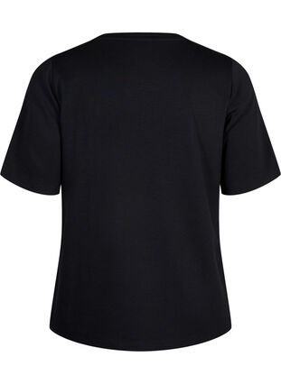 Zizzi T-shirt in modalmix, Black, Packshot image number 1