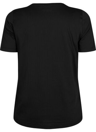 Zizzi FLASH - T-shirt met motief, Black Wanderlust, Packshot image number 1