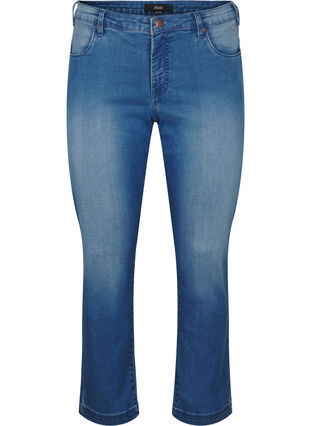 Zizzi Slim fit Emily jeans met normale taille, Light blue, Packshot image number 0