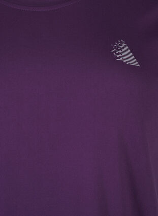 Zizzi Slim fit sport T-shirt met ronde hals, Purple Pennant, Packshot image number 2