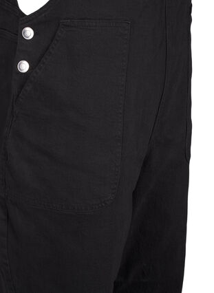 Zizzi Denim overalls, Black, Packshot image number 3