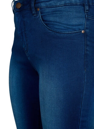 Zizzi Super slim Amy jeans met hoge taille, Blue Denim, Packshot image number 2