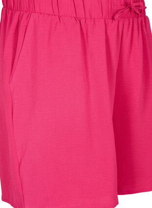 Zizzi Korte broek met zakken en elastische tailleband, Pink Peacock, Packshot image number 2
