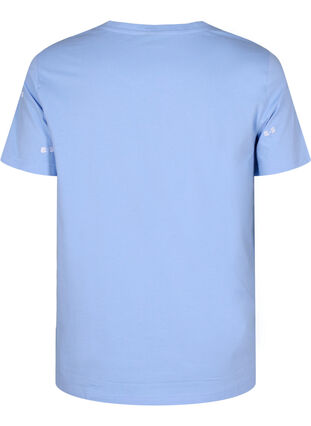 Zizzi T-shirt van biologisch katoen met strikjes, Serenity W. Bow Emb., Packshot image number 1