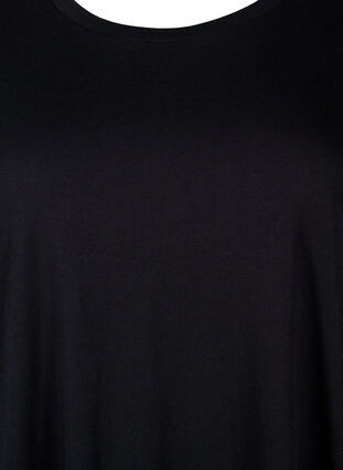 Zizzi Katoenen T-shirtjurk, Black, Packshot image number 2