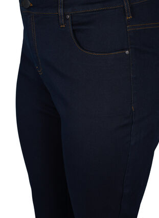 Zizzi Slim fit Emily jeans met normale taille, Unwashed, Packshot image number 2