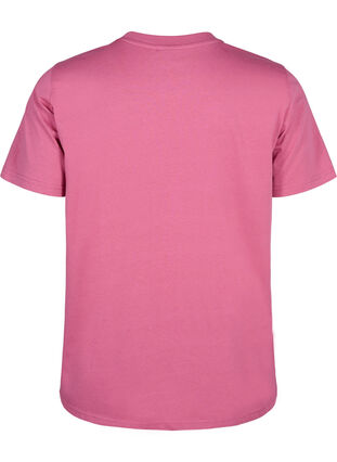 Zizzi Basic katoenen T-shirt met ronde hals, Malaga, Packshot image number 1