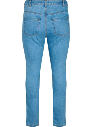 Zizzi Amy jeans met een hoge taille en super slanke pasvorm, Light Blue, Packshot image number 1