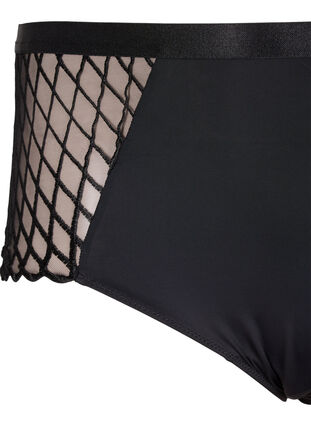 Zizzi Slipje met mesh-detail en normale taille, Black, Packshot image number 2