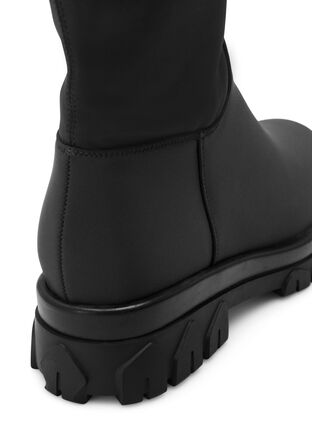 Zizzi Lange laarzen met brede schacht met stretch, Black, Packshot image number 3
