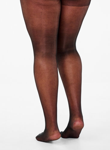 Zizzi Loopvaste 30 denier panty’s, Black, Model image number 1