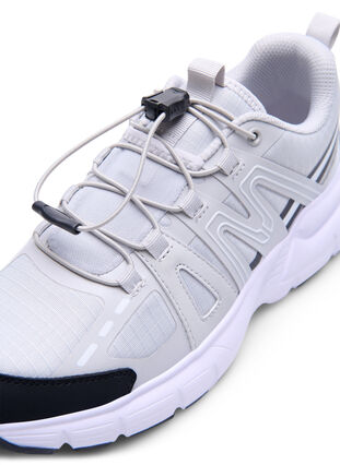 Zizzi Wide fit - Sneakers met elastische veters, Vapor Blue, Packshot image number 3