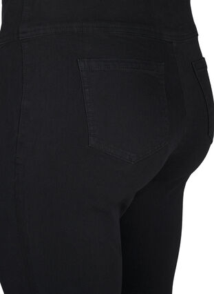 Zizzi Stretchy jeggings met hoge taille, Black, Packshot image number 3