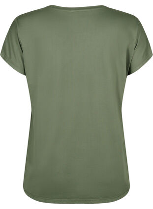 Zizzi Trainings-T-shirt met korte mouwen, Thyme, Packshot image number 1